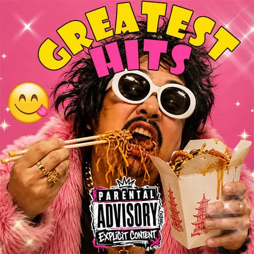 Parental advisory album cover template 4