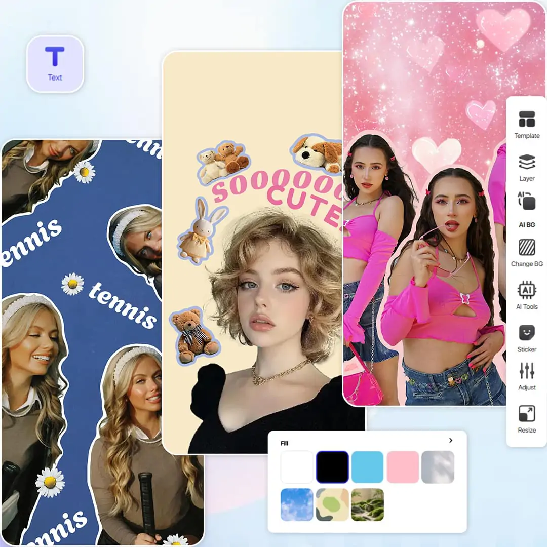 Create and enhance your phone wallpapers using the mobile wallpaper maker, featuring a wide selection of exquisite templates to choose from.