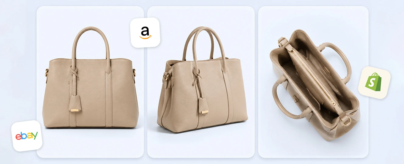 Show a product photo from a new ecommerce angle