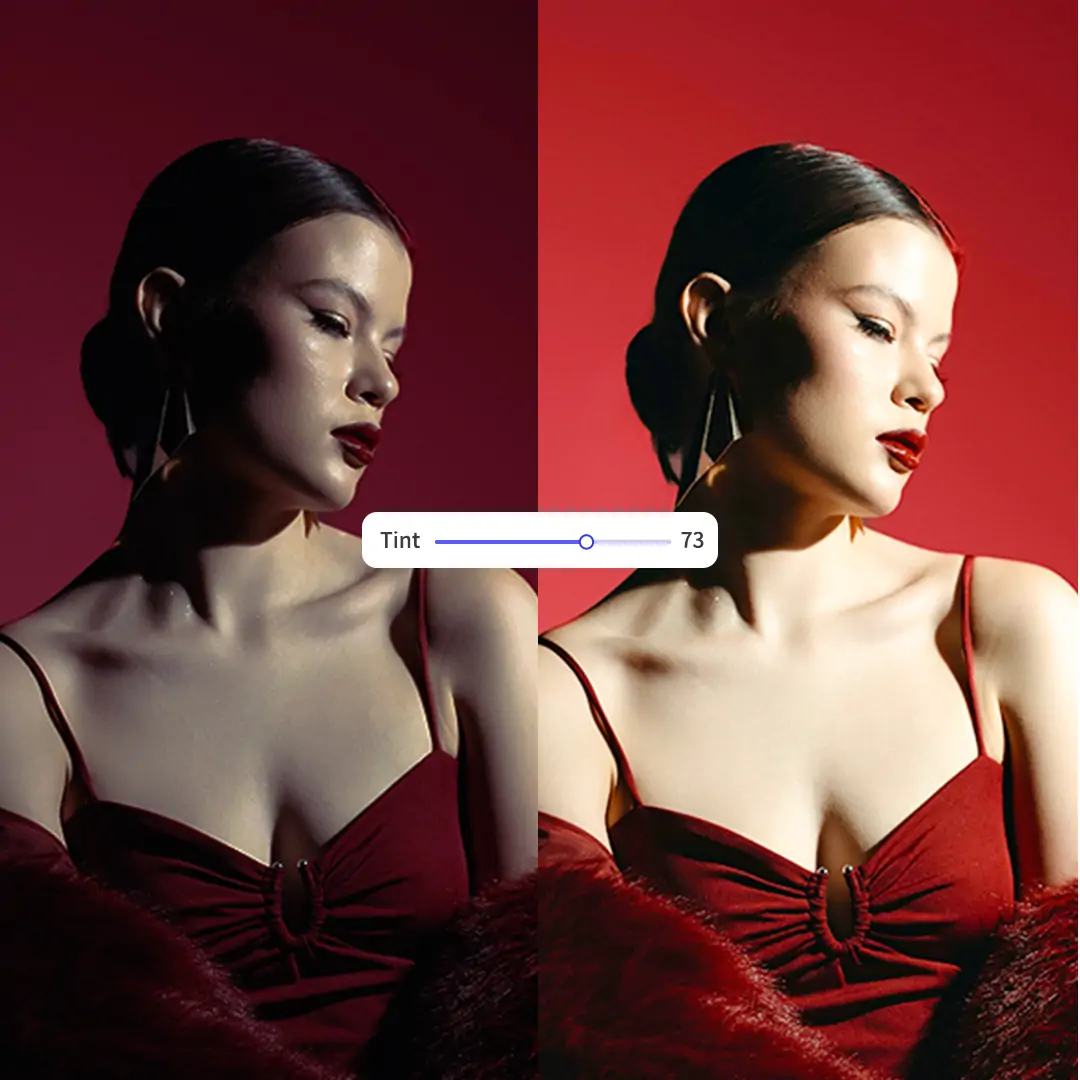 Use Pokecut photo color editor to edit photo color and enhance the visual quality