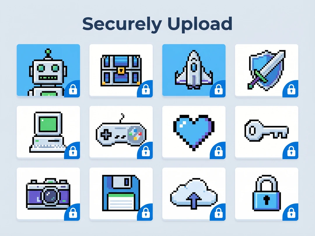Protect pixel art files while enlarging them online