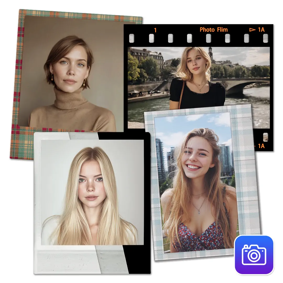 Transform your photos into Polaroids of scenic spots and add a nostalgic touch.