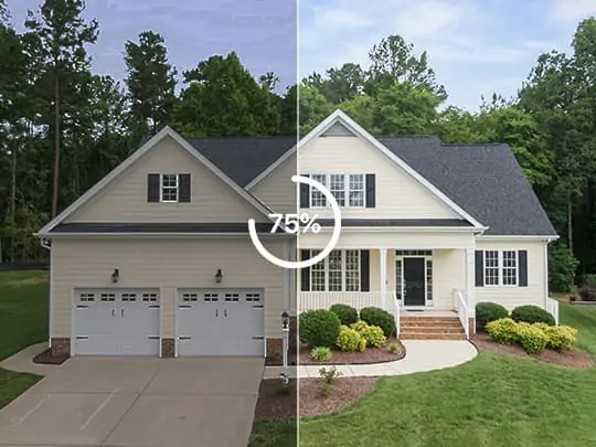 Pokecut automatically enhances real estate images.