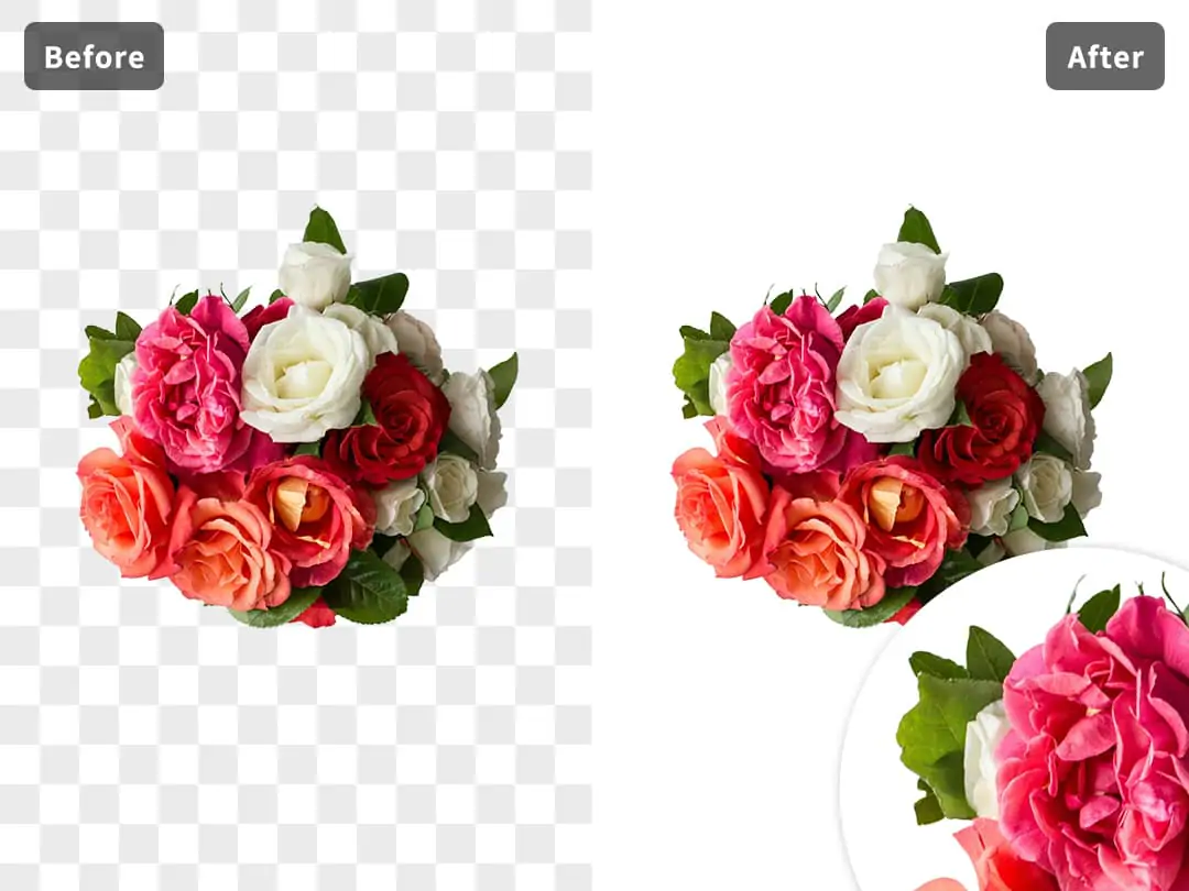 Remove checkered background  without jagged or blurry edges