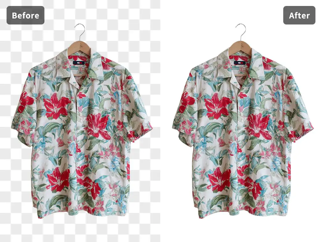 Use Pokecut to remove checkered background for better clothing design