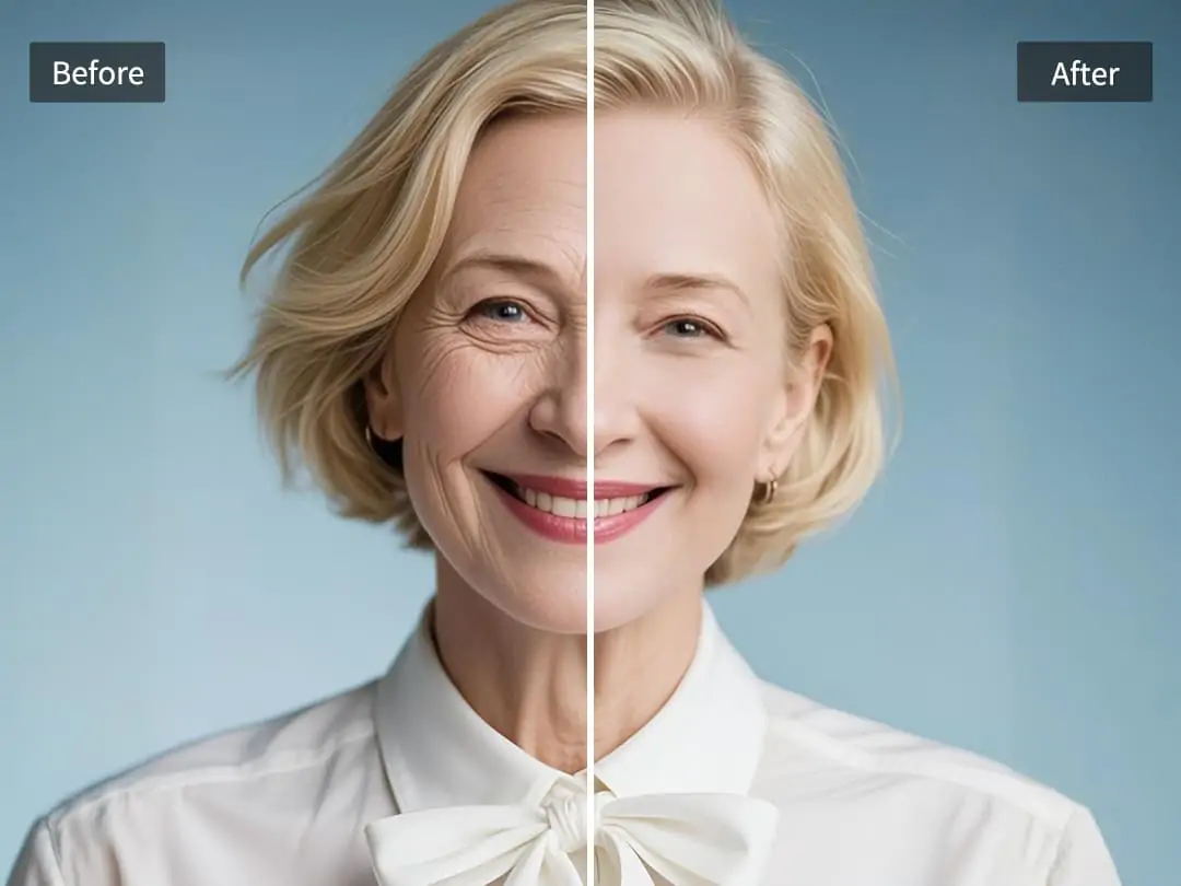 Remove beard from a Man's professional photo