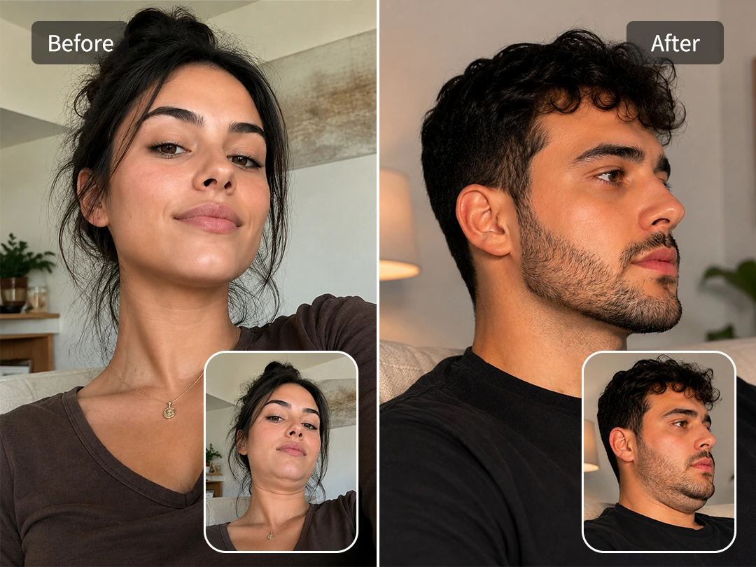 Doppelkinn aus Selfies mit ungünstigen Winkeln entfernen