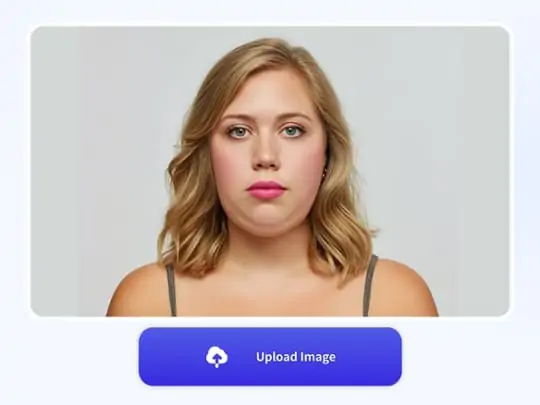 Upload a photo with double chin.