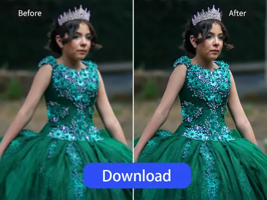 Download your high quality photo after editing.
