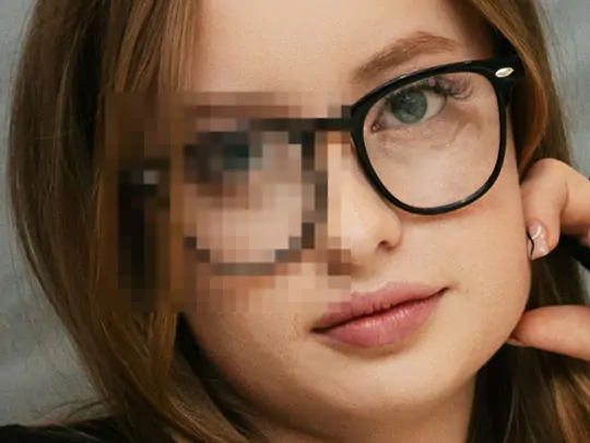 Upload a photo with mosaic.