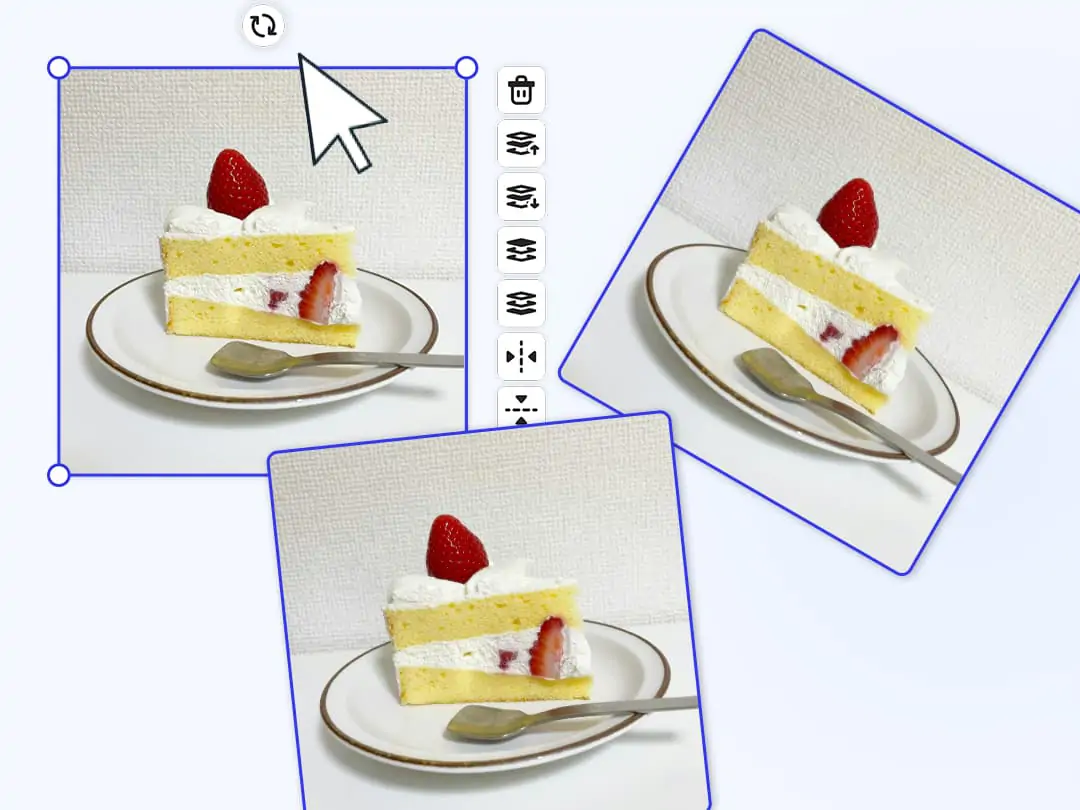 Rotate picture to different degree with custom control