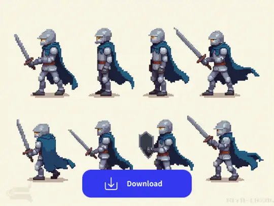 Download your photo after using sprite generator