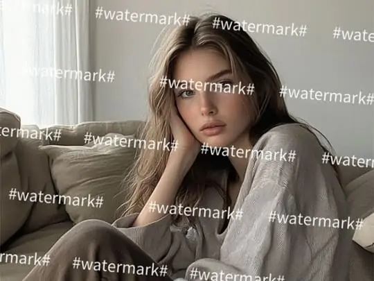 Upload a photo with watermarks.