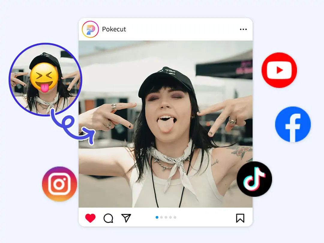 Remove stickers to polish your social posts