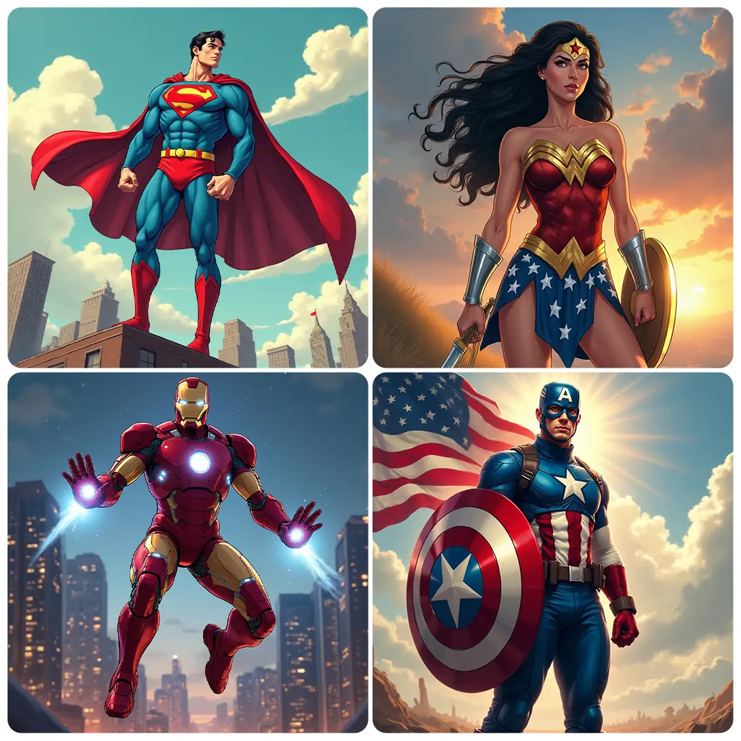 Create different superheroes with Pokecut's superhero generator
