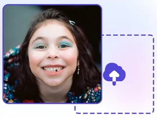Upload a photo with defective teeth.