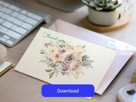 Download Your Thank You Card Image.