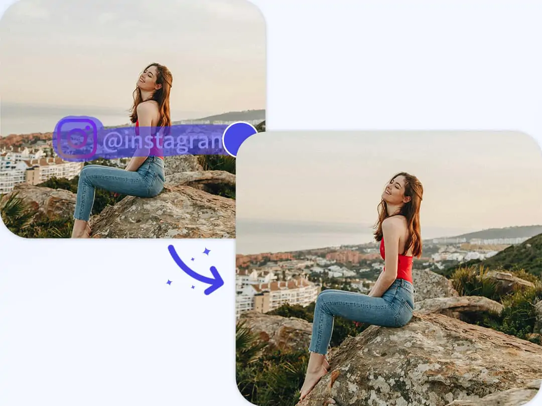 Remoção de marca d'água do Instagram online e gratuita
