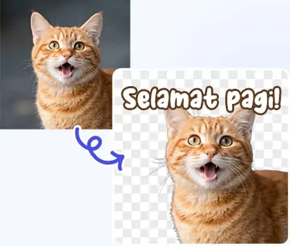 Gunakan pembuat stiker WhatsApp untuk dengan mudah mengubah gambar menjadi stiker yang menarik.