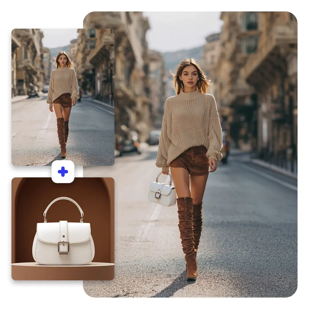 Generate bags for models to try on