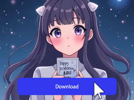 Download your photo after using ai waifu generator.