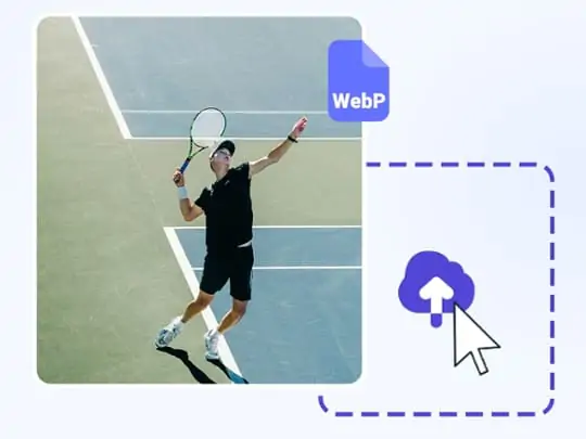 Upload the image in WEBP format.