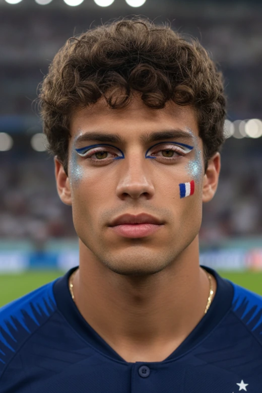 Create a stylish World Cup makeup portrait from your selfie
