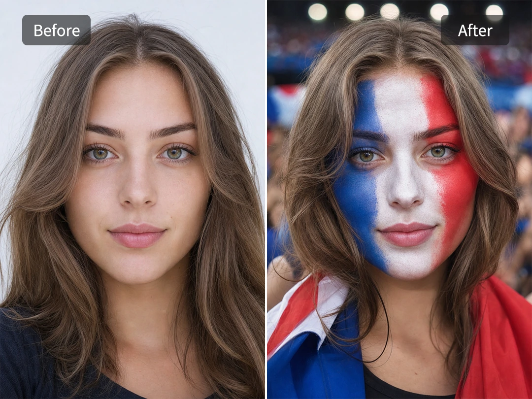 Create fan makeup without real face paint or Photoshop