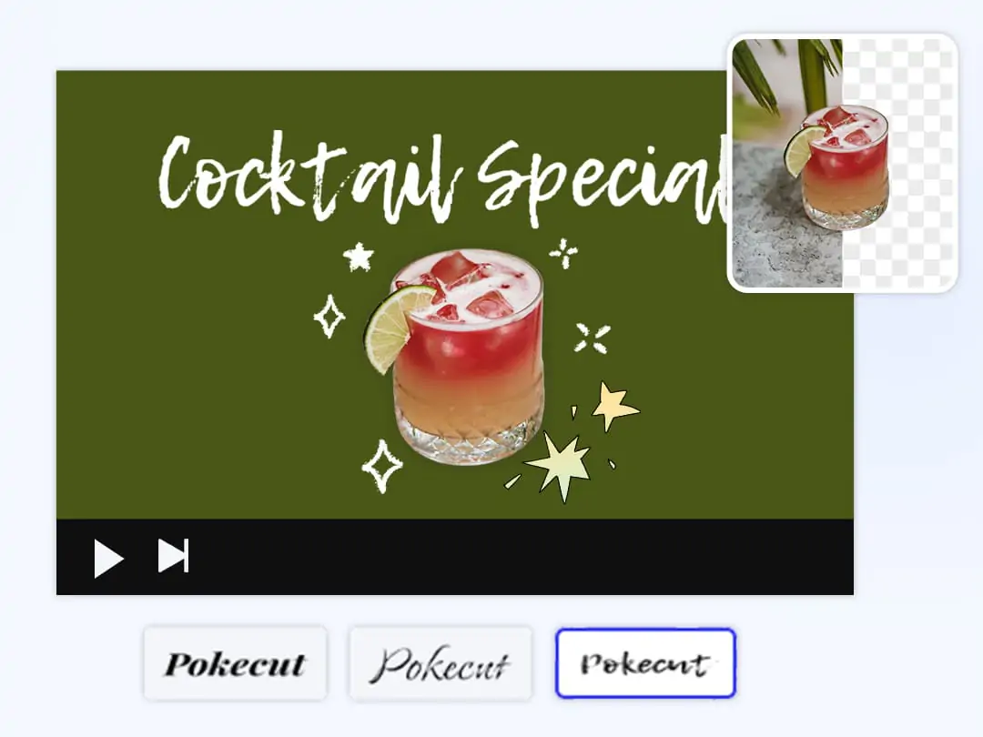 Create thumbnails with customizable and creative text designs